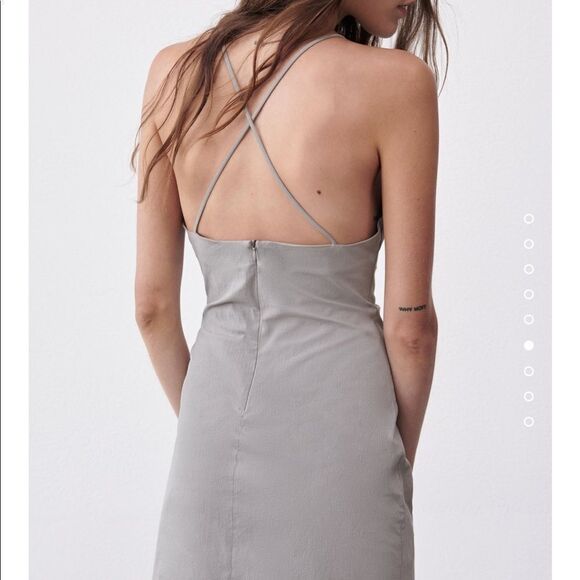 Zara draped linen dress - Picture 5 of 8